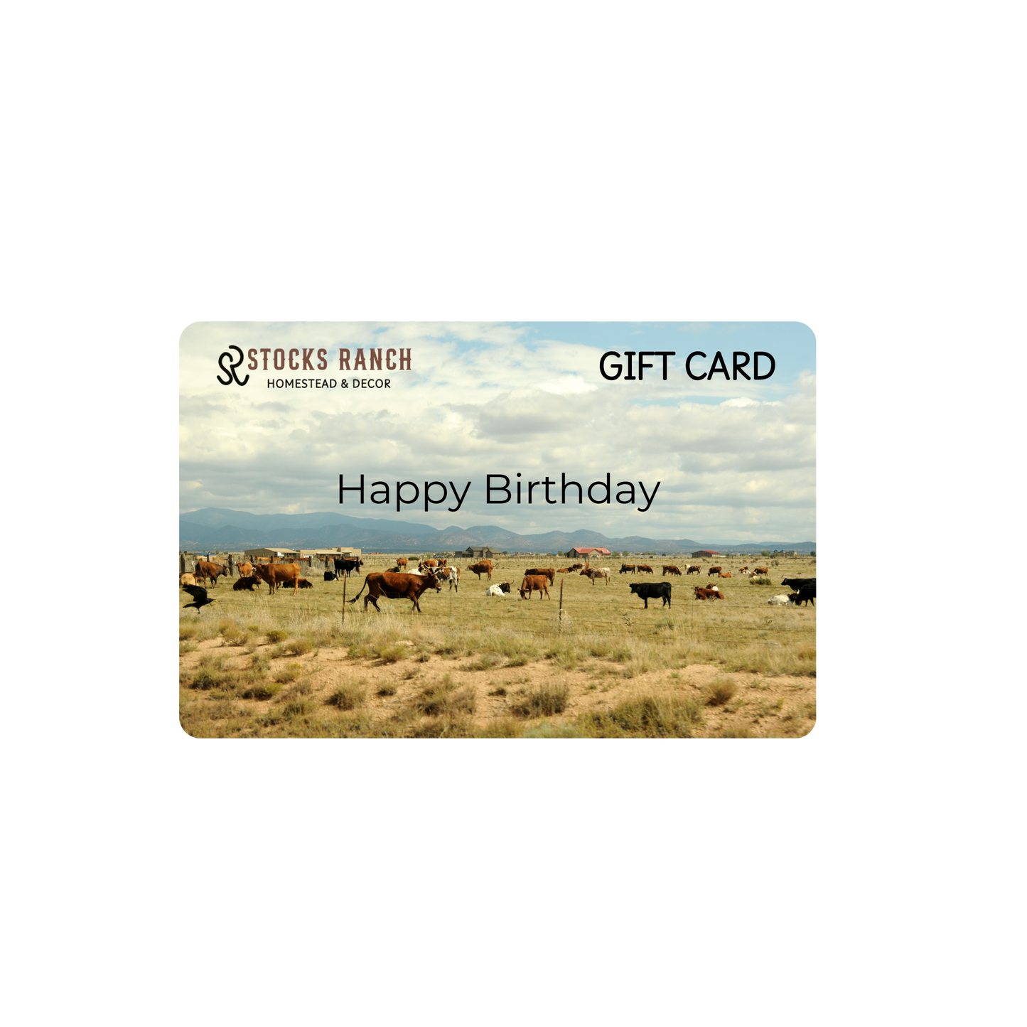 Stocks Ranch Birthday Gift Card