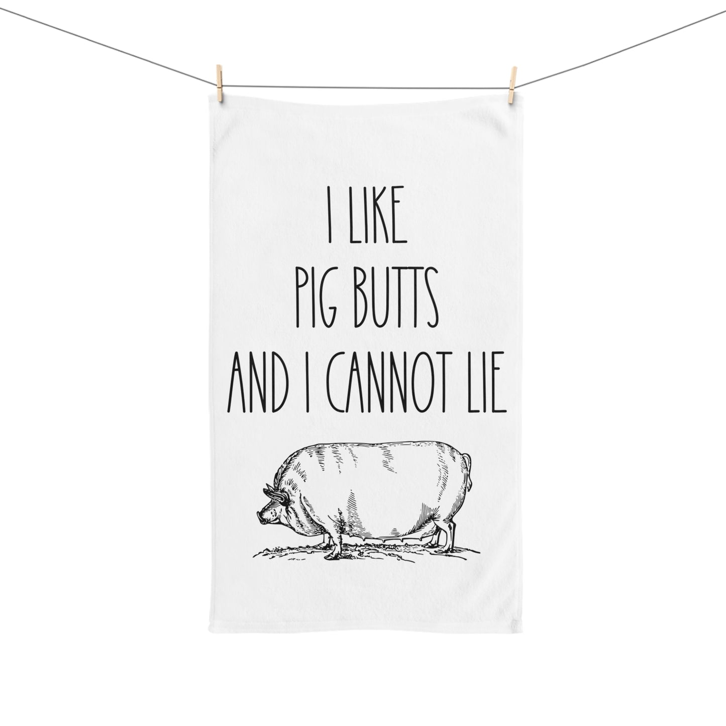 Funny Pig Butts Hand Towel - Perfect for Animal Lovers and Kitchen Decor